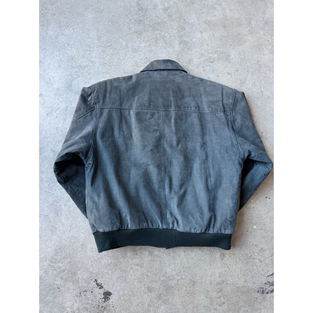 VTG 80s G-3 Global Soft Suede 100% Leather Bomber Flight Aviator A-2 Jacket S - Picture 4 of 11